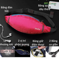 Túi Đeo Hông Đựng Điện Thoại Chạy Bộ Chính Hãng Ameise Amei1