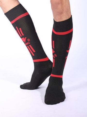 Tất Bóng Đá Dài Hiwing Màu Đen