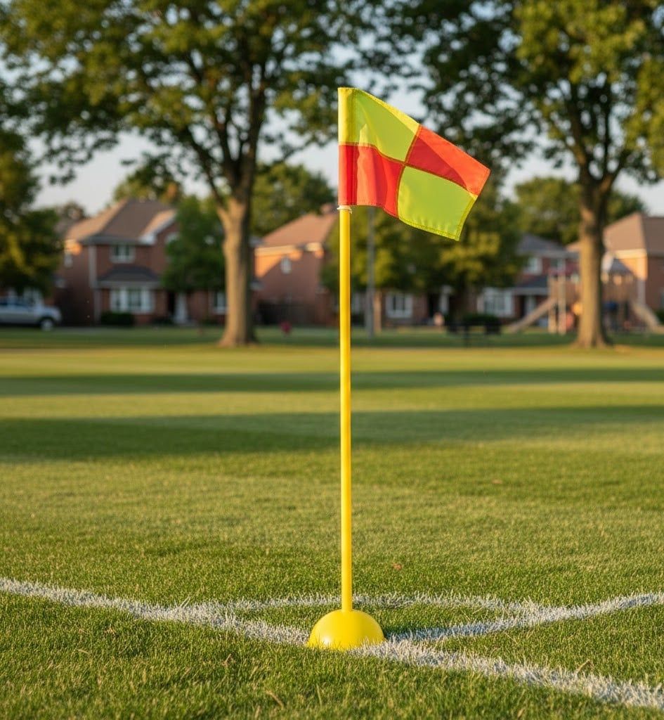 Cột Cờ Góc Sân Bóng Đá Chuẩn Thi Đấu – Nhựa Dẻo, Đế Nhựa Chắc Chắn