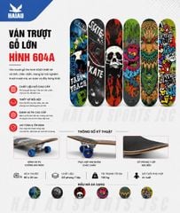 Ván Trượt Skateboard Chất Liệu Gỗ 80cmx20cm