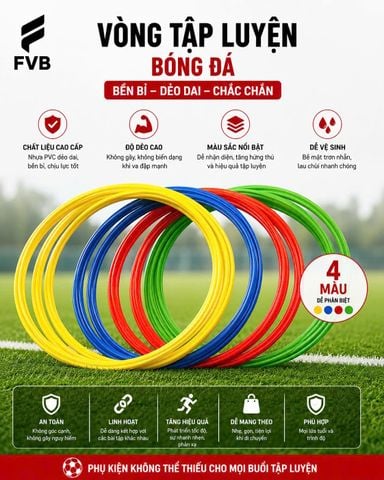Vòng Tập Luyện Bóng Đá FVB — Phụ Kiện Không Thể Thiếu Nâng Cao Thể Lực