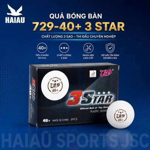 Hộp Bóng Bàn 729 3 Star Hộp 6 Quả