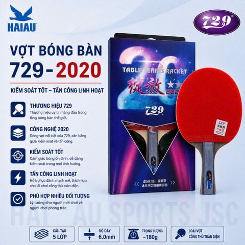 Vợt Bóng Bàn 729-2020 Chính Hãng Giá Rẻ