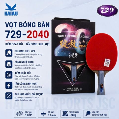 Vợt Bóng Bàn 729-2040 Chính Hãng Giá Rẻ