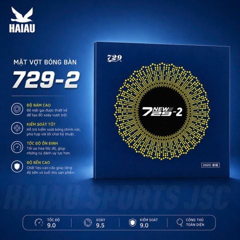 Mặt vợt bóng bàn 729-2 Chính Hãng