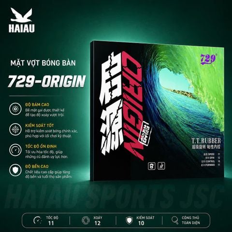 Mặt vợt bóng bàn 729-Origin Chính Hãng