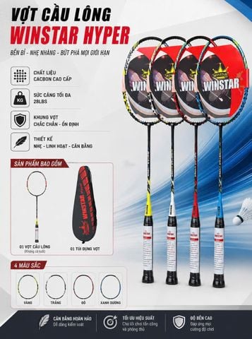 Vợt Cầu Lông Winstar Hyper Chính Hãng