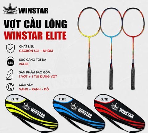 Vợt Cầu Lông Winstar Elite Chính Hãng