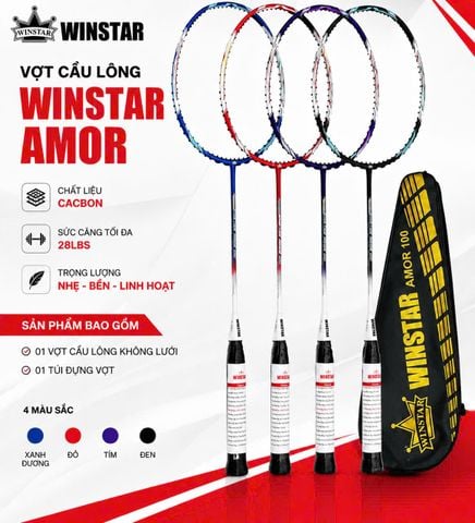 Vợt Cầu Lông Winstar Amor 100 Chính Hãng