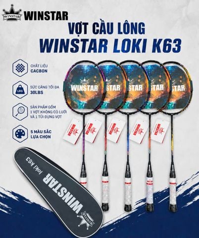 Vợt Cầu Lông Winstar Loki K63 Chính Hãng
