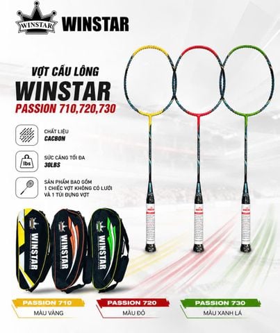 Vợt Cầu Lông Winstar Passion P730 Chính Hãng