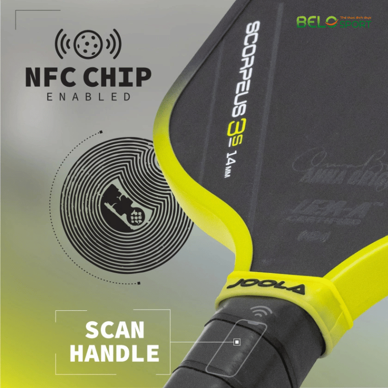 Vợt Pickleball Joola Anna Bright Scorpeus 3S Màu Vàng