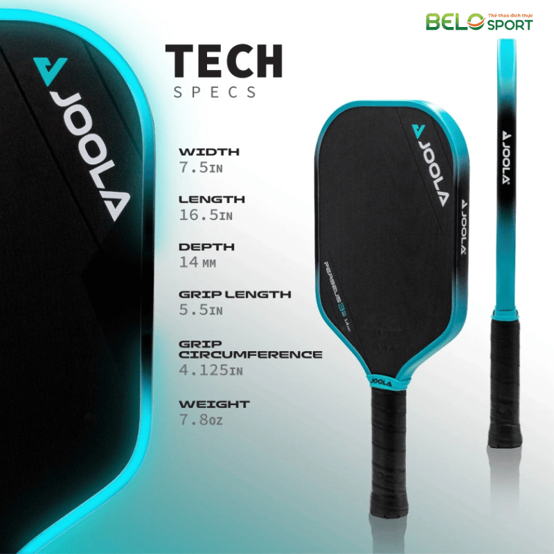 Vợt Pickleball Joola Ben Johns Perseus 3S Màu Xanh Dương