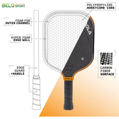 Vợt Pickleball Joola Collin Johns Scorpeus 3S Màu Cam