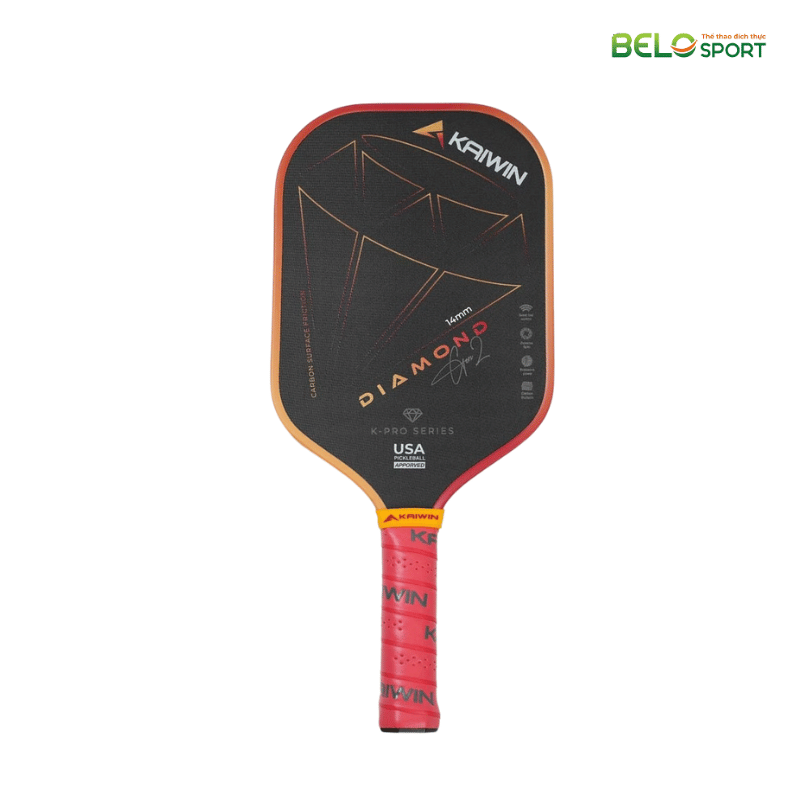 Vợt Pickleball Kaiwin Diamond Gen 2 Màu Đỏ