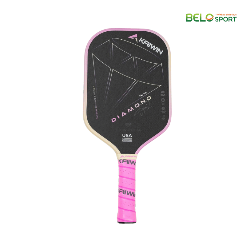 Vợt Pickleball Kaiwin Diamond Gen 2 Màu Hồng