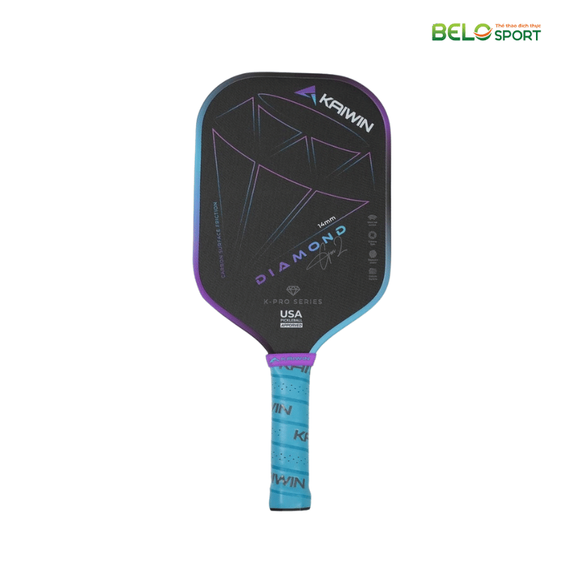 Vợt Pickleball Kaiwin Diamond Gen 2 Màu Xanh Coban