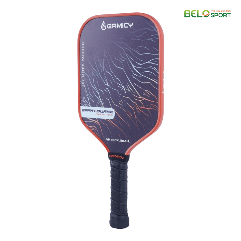 Vợt Pickleball Kaiwin Gamicy Earthquake Pro 14mm Màu Cam Nâu