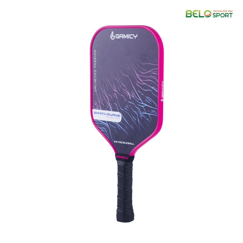 Vợt Pickleball Kaiwin Gamicy Earthquake Pro 14mm Màu Hồng