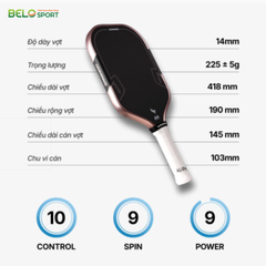 Vợt Pickleball Kamito Dominus (14mm)