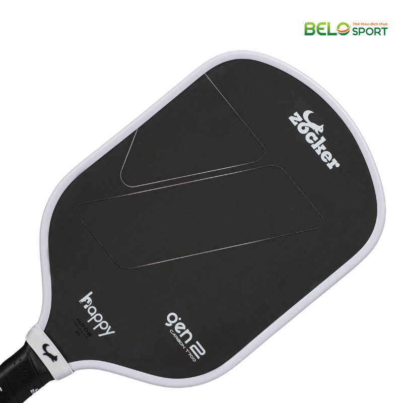 Vợt Pickleball Zocker Happy HP02 Gen 2 Màu Trắng