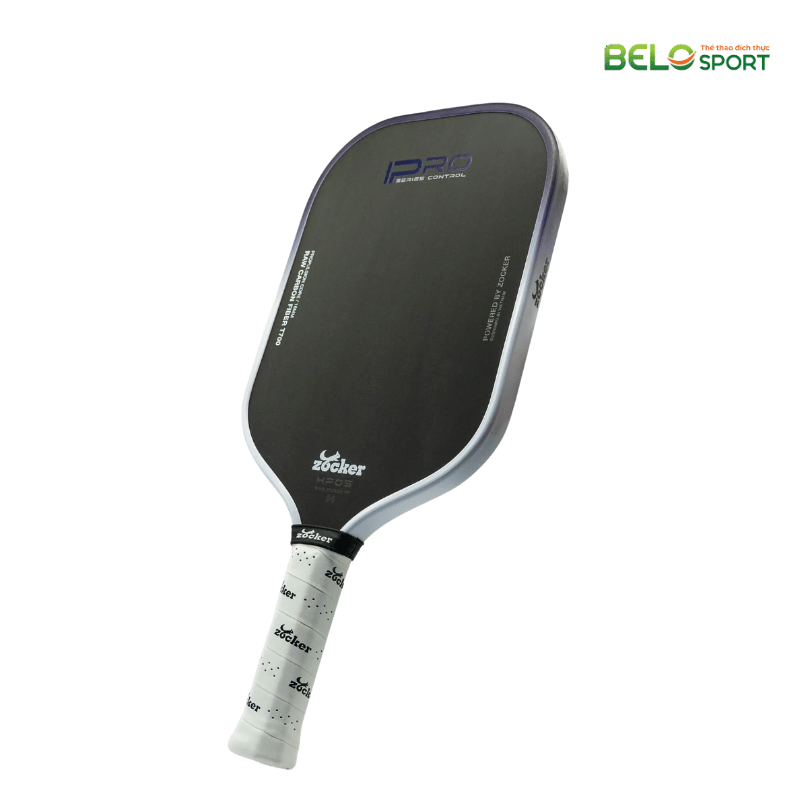 Vợt Pickleball Zocker Happy HP05 Pro Series Control Màu Trắng Tím