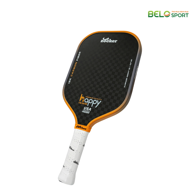 Vợt Pickleball Zocker Happy HP3 Premium Quality Màu Cam