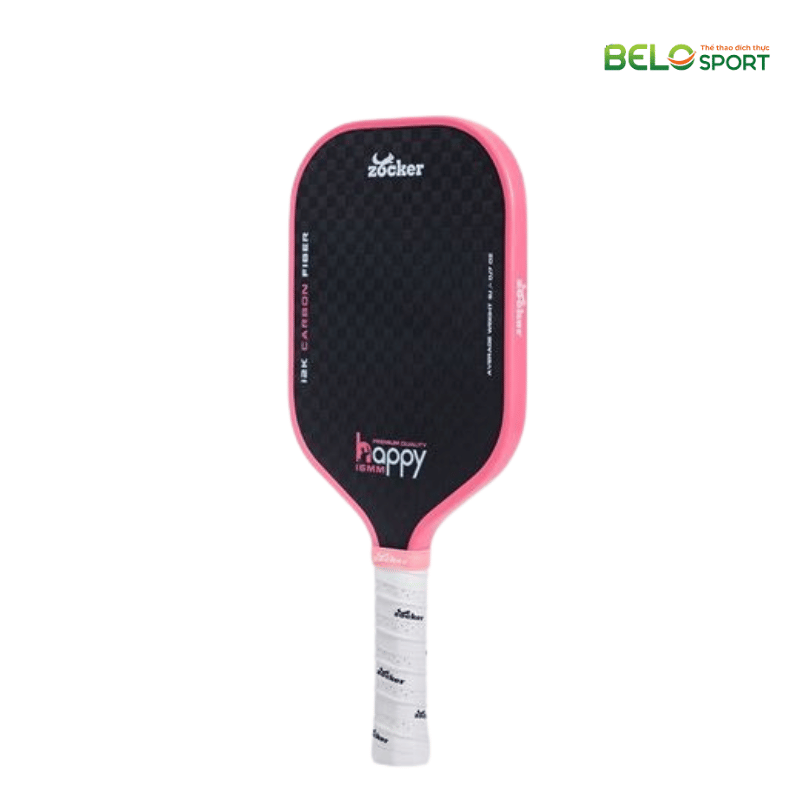 Vợt Pickleball Zocker Happy HP3 Premium Quality Màu Hồng