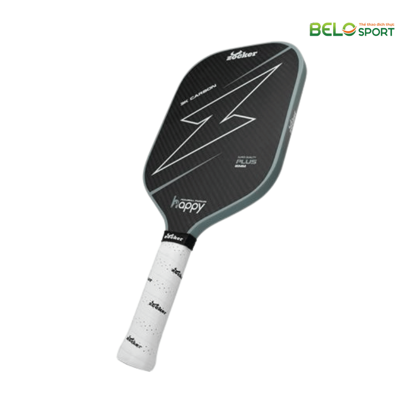 Vợt Pickleball Zocker HP02 Plus Edgeless Màu Xám
