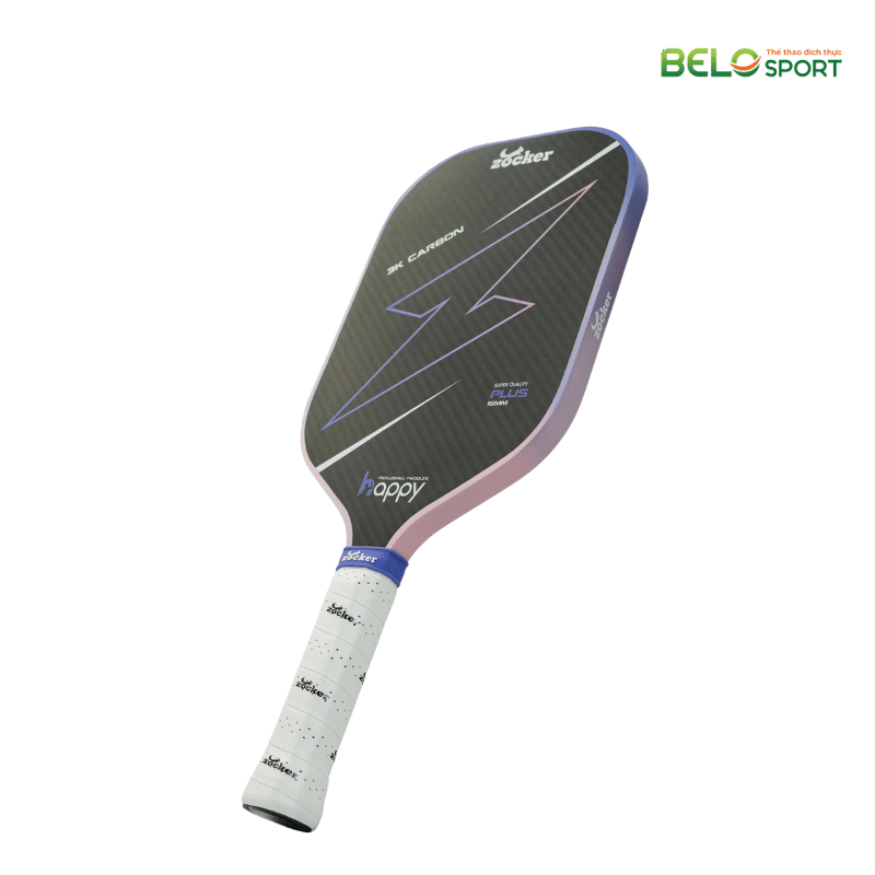 Vợt Pickleball Zocker HP02 Plus Edgeless Màu Xanh/Hồng