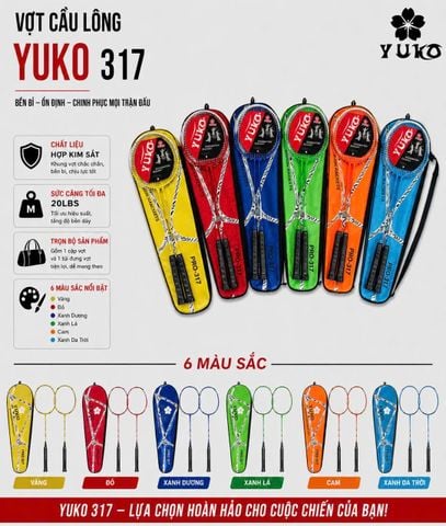 Vợt Cầu Lông Yuko 317 Chính Hãng