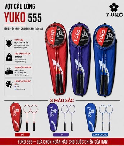 Vợt Cầu Lông Yuko 555 Chính Hãng