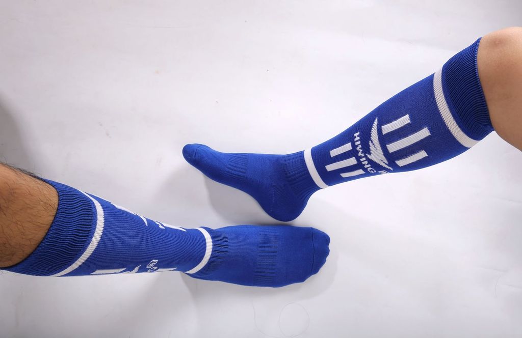 Tất Bóng Đá Dài Hiwing Màu Xanh Dương