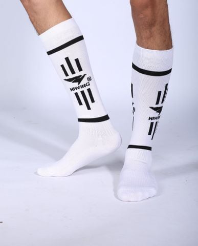 Tất Bóng Đá Dài Hiwing Màu Trắng