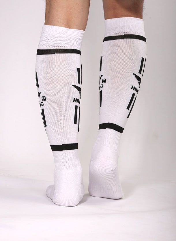 Tất Bóng Đá Dài Hiwing Màu Trắng