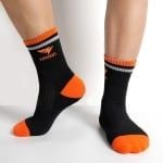 Tất Thể Thao Hiwing 88 Màu Đen Cam