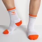 Tất Thể Thao Hiwing 88 Màu Trắng Cam