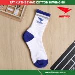 Tất Thể Thao Hiwing 88 Màu Trắng Xanh