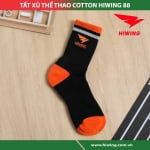 Tất Thể Thao Hiwing 88 Màu Đen Cam