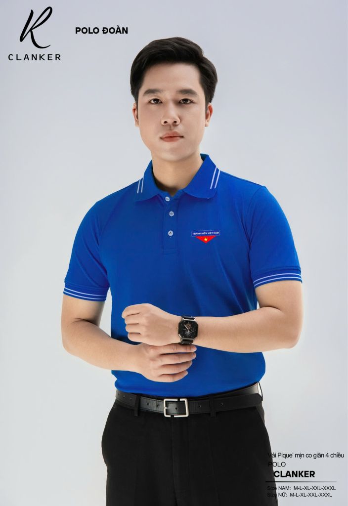 Áo Polo Đoàn Thanh Niên Việt Nam Cờ Đỏ Sao Vàng Nam Nữ