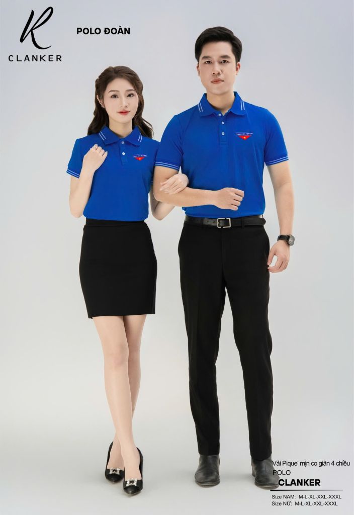 Áo Polo Đoàn Thanh Niên Việt Nam Cờ Đỏ Sao Vàng Nam Nữ