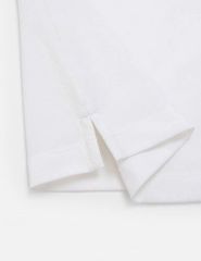 Áo Polo Thể Thao Cao Cấp Clanker 06 Nam Nữ Màu Trắng Xanh Có Viền