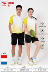 Áo Pickleball, Cầu Lông Hiwing P3 –  Màu Vàng