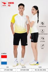 Áo Pickleball, Cầu Lông Hiwing P3 –  Màu Xanh