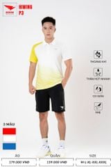 Áo Pickleball, Cầu Lông Hiwing P3 –  Màu Vàng