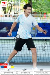 Áo Cầu Lông , Pickleball Hiwing W8 - Màu Trắng