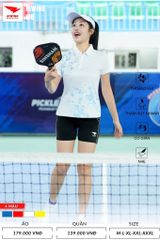 Áo Cầu Lông , Pickleball Hiwing W8 - Màu Trắng