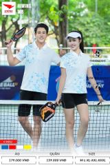 Áo Cầu Lông , Pickleball Hiwing W8 - Màu Trắng