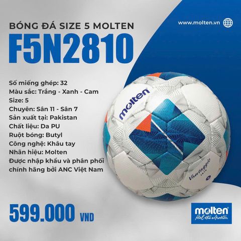 Bóng đá Molten F5N2810 Size 5