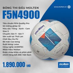 Bóng đá Molten F5N4900 Size 5